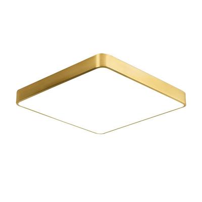 正方形吸顶灯led全铜轻奢卧室灯