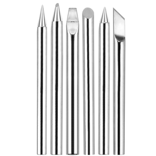 外热式无铅环保长寿电烙铁头30W40W60W焊咀头 刀口 马蹄嘴 尖扁头