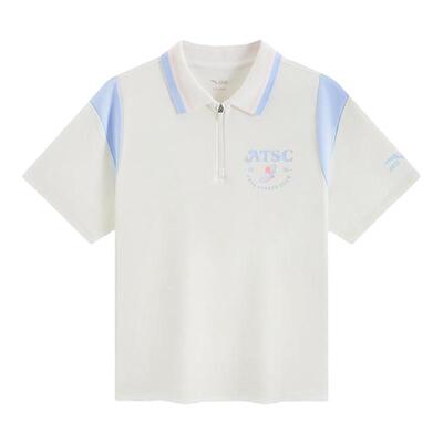 安踏儿童女大童短袖POLO衫