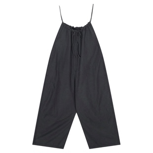 niko and ...连体裤女2026夏季新款甜美褶皱系带背带裤625559