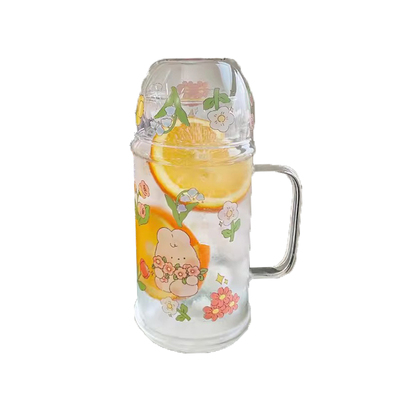 高硼硅玻璃小清新玻璃杯