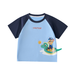 汪汪队男童短袖t恤夏装2026新款儿童上衣夏季男宝宝男孩衣服薄款