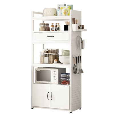 厨房置物架落地多层架子家用厨房备餐工作台多功能一体储物收纳架