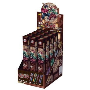 鬼灭之刃中性笔盲盒笔第一弹1代正版卡游猗窝座周边笔记蝴蝶忍柱黑笔圆珠毁灭高颜值学习用品按动笔联名文具