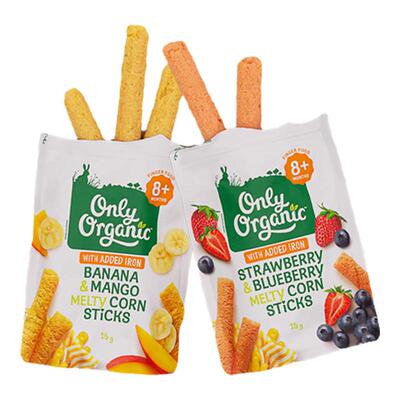 onlyorganic儿童玉米棒泡芙*6袋