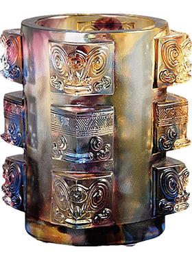 琉璃教师节礼物定制刻字纪念笔筒