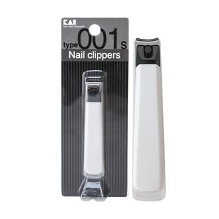kai/贝印日本进口防飞溅指甲钳不锈钢指甲剪指甲刀修甲工具