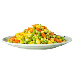 三色美式杂菜2斤 速冻什锦菜冷冻甜玉米粒青豆胡萝卜丁炒饭配菜