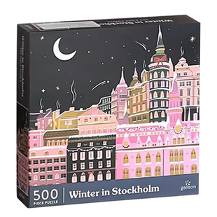 【香港发货】正版galison粉月拼图斯德哥尔摩的冬天节日成人礼物