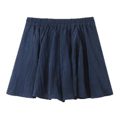 bbfer本依凡WESKZ1111夏季休闲短裤女百褶显瘦简约宽松百搭休闲裤