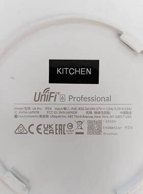 【请询价】UBNT优倍快UniFi U6-Pro WiFi6吸顶AP，