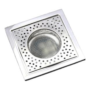 不锈钢地漏过滤网封口盖卫生间下水道浴室防堵塞毛发通用过滤网盖