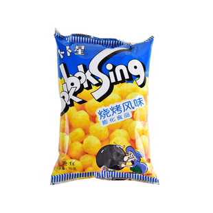 特产大袋卜卜星50g*10袋仆仆星怀旧零食素食非油炸扑扑星童年回忆