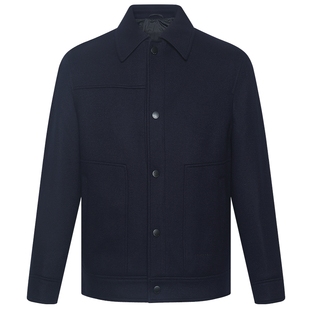 【含绵羊毛】利郎官方毛呢大衣男士2025冬季商务男装短款夹克外套