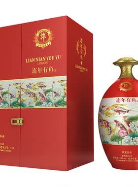 郎酒连年有鱼53度酱香型1.5L