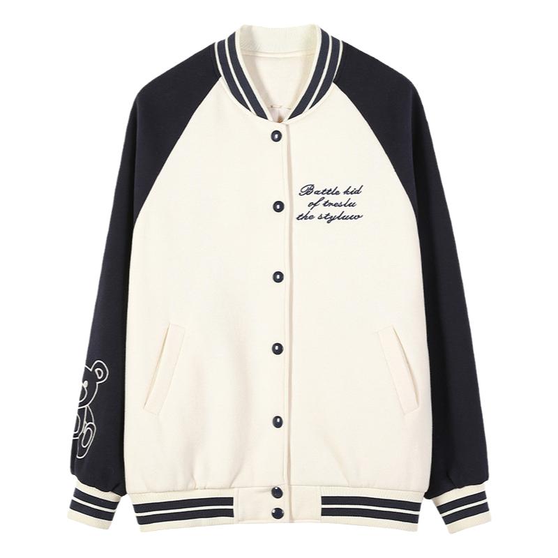 色彩旋律中学生刺绣棒球服