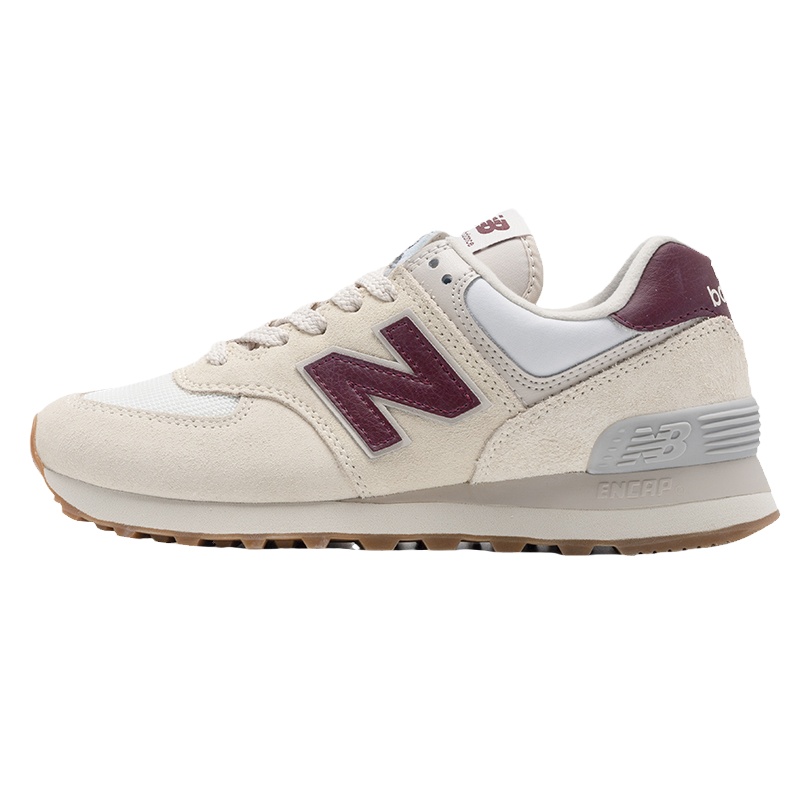 New Balance NB复古经典女子米白色百搭休闲运动慢跑步鞋WL574RCF