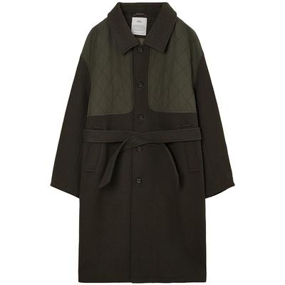 冬季非羊绒呢子大衣男士加厚羊毛