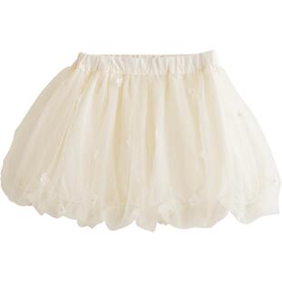 【打折】马克珍妮法式系列 女童网纱花苞半身裙短裙春装231765