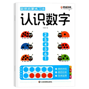 数感启蒙练习册幼儿早教书幼小衔接数学思维训练教材加减法全套训练儿童益智玩具幼儿园小中大班认识数字练习教具每日一练认知趣味
