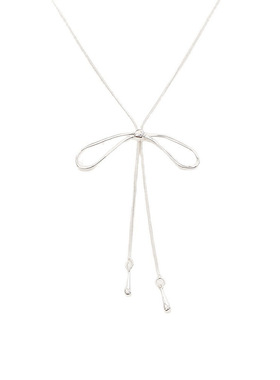 简约高级感蝴蝶结毛衣链