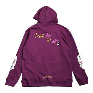 情迷紫色卡通趣味可爱搞怪印花臂个性街头连帽衫hoodies情侣卫衣