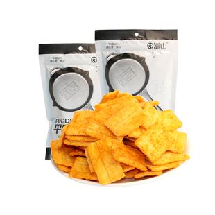 嵩山平底锅巴香辣脆锅巴120g花椒玉米休闲零食老式麻辣膨化网红