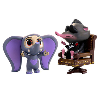 【自营】野兽王国迪士尼疯狂动物城狐狸尼克兔子警官朱迪盲盒手办