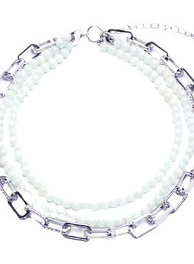 SeiCarinaY宝石钻链多层choker