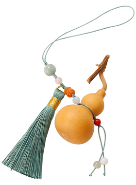 中式天然葫芦挂件核桃保温杯