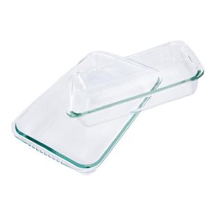 玻璃烤盘烤箱用光波微波炉专用盘耐热蒸鱼盘子菜盘家用耐高温餐盘