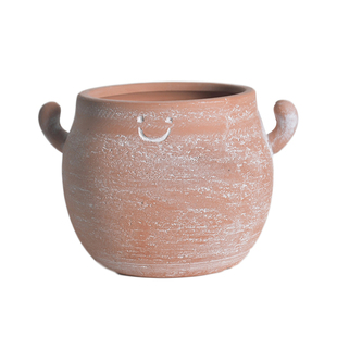 海芋花盆红陶盆粗陶手工做旧可爱创意北欧多肉盆透气陶土盆绿植盆