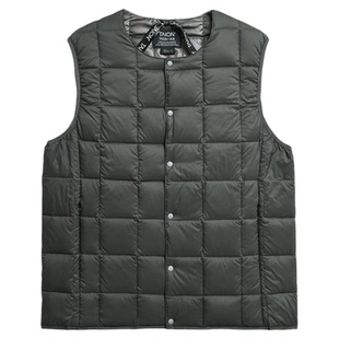 TAION 25秋冬新品 日系白鸭绒保暖可收纳圆领轻便羽绒马甲背心