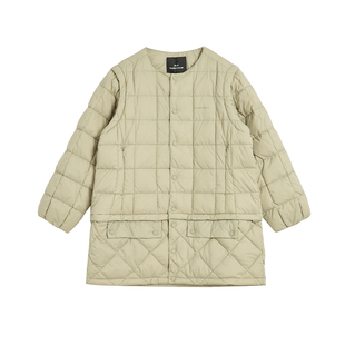 suntomorrow儿童羽绒服2025冬装新款女童中长款连帽黑色休闲外套