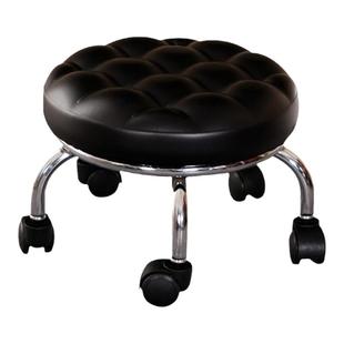 万向轮滑矮凳美缝凳子带轮凳美甲修脚擦地圆凳干活移动凳小凳子