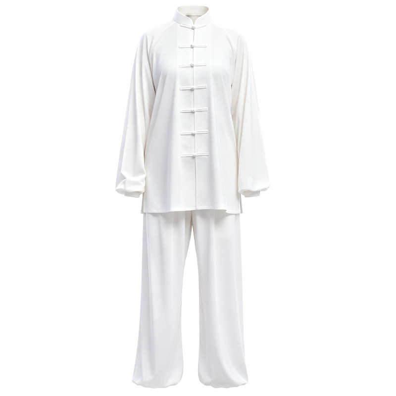 追风英雄太极服女2026新款春秋日常可穿白色太极拳八段锦练功服男