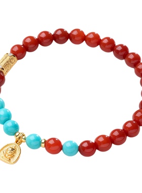 红玛瑙手串天然女旺财运聚财手链