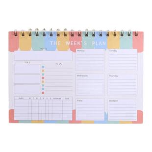 创意周计划线圈本便签本Weekly Planner自律打卡学习计划笔记本子