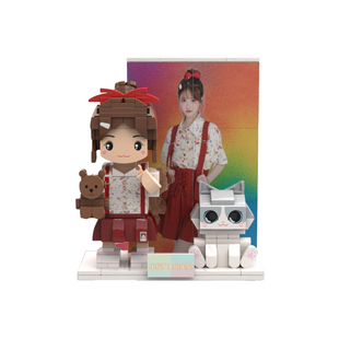 【生日礼物】情侣照片定制积木人像送闺蜜生日礼物送女生