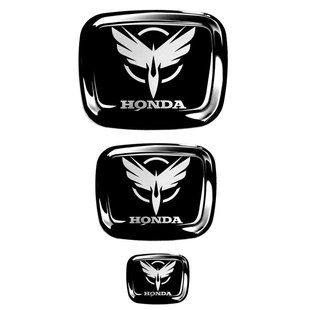 专用本田思域雅阁urv锋范飞度xrv型格奥德赛杰德缤智黑化车标改装