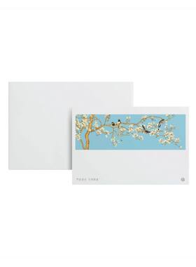 国画生日节日贺卡邀请函卡片定制