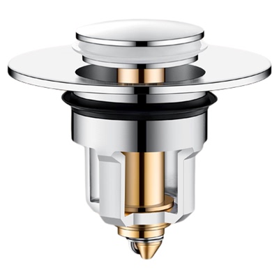 洗脸盆漏水塞按压式弹跳芯下水器