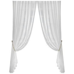 精致轻盈仙气白纱质感北欧简约风格客厅卧室窗帘白纱窗纱纱帘定制