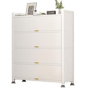 美丽港钢制鞋柜2026新款家用门口落地多层防尘鞋架入户收纳置物柜