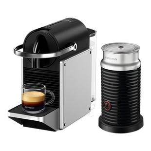 Nespresso Pixie胶囊咖啡机组合含奶泡机