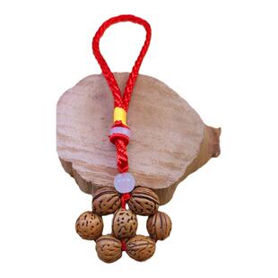 野生桃核七星阵挂件孕妇夜晚啼哭夜路男女随身携带做噩梦护身吉祥