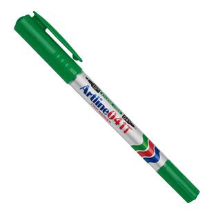 日本Shachihata旗牌油性记号笔Artline 速干油性记号笔EK-041T 粗细双头油性笔勾线笔0.4-1.0mm官方旗舰店