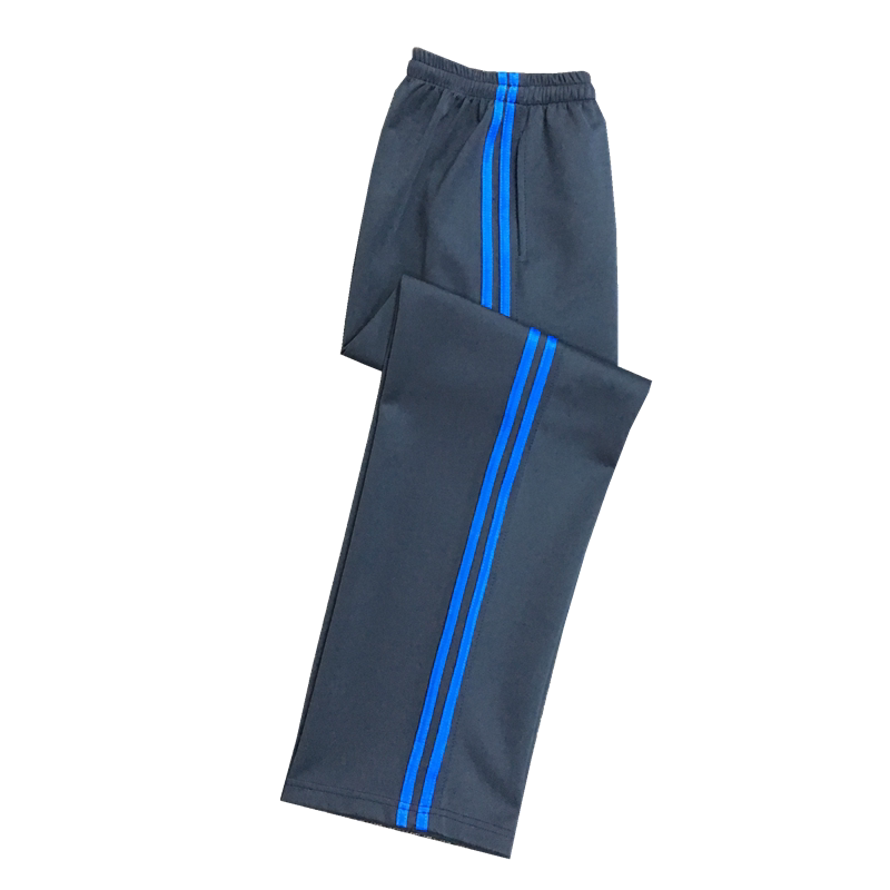 速干学生孔雀蓝直筒校服裤子