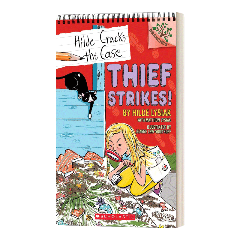 英文原版 Hilde Cracks the Case #6 Thief Strikes! HILDE探案6 小记者希尔德 遭遇小偷 学乐大树系列 英文版 进口英语原版书籍