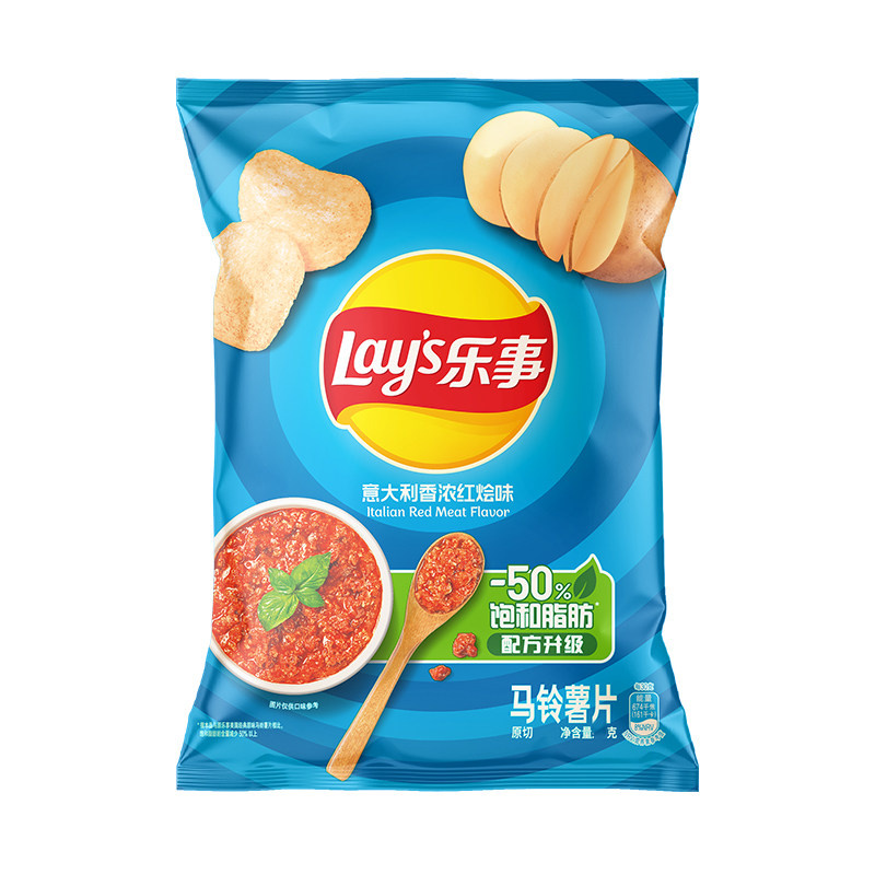乐事薯片意大利香浓红烩味70g